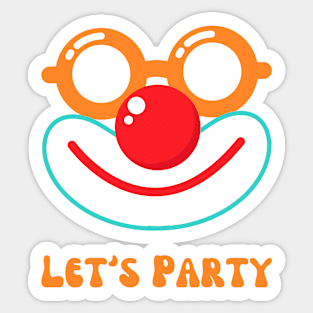 Let's Party Sticker